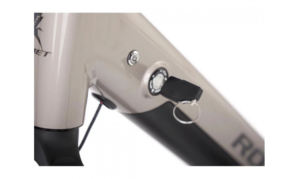 Rower trekkingowy elektryczny Romet Wagant 2.0 2024 - beżowo-szary