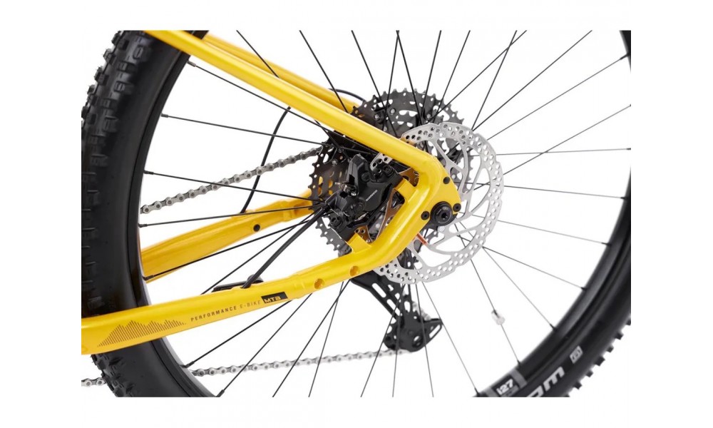 Rower górski elektryczny Romet e-Monsun 1.0 2024 - żółty