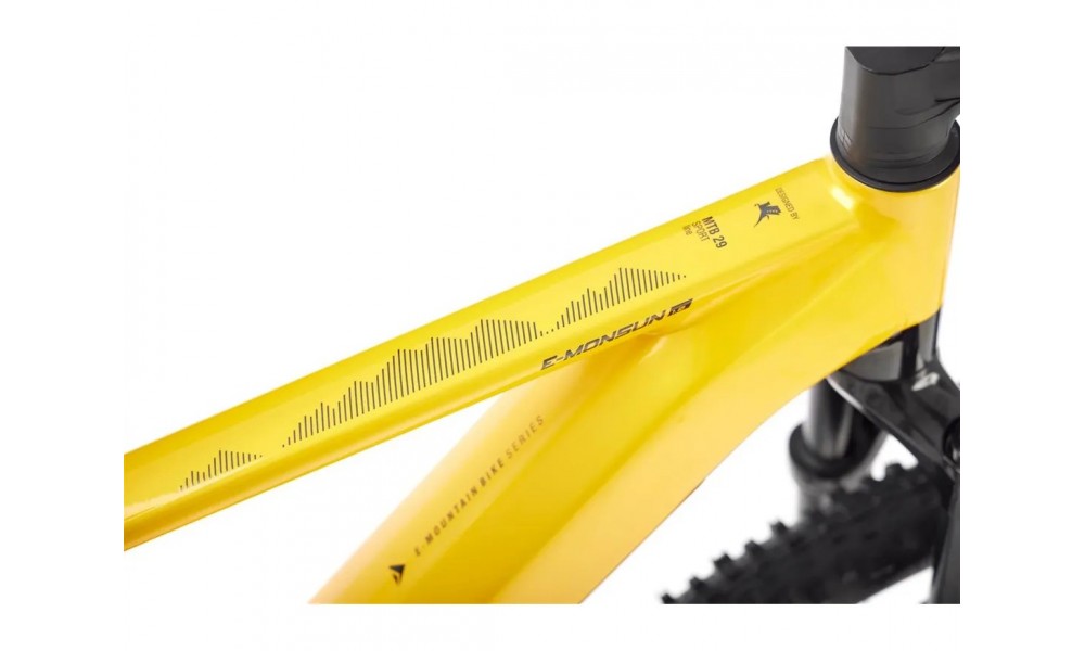 Rower górski elektryczny Romet e-Monsun 1.0 2024 - żółty