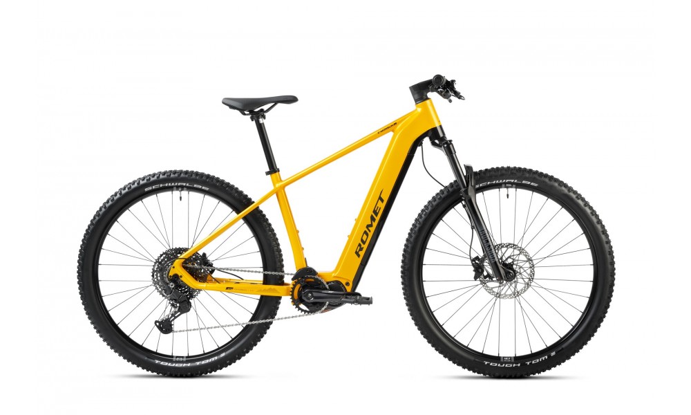 Rower górski elektryczny Romet e-Monsun 1.0 2024 - żółty