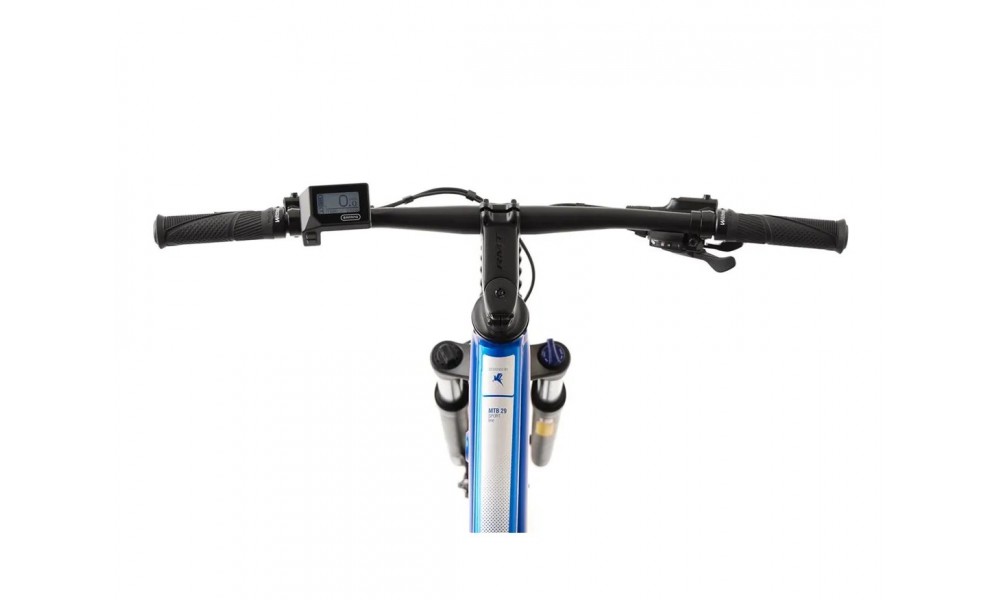 Rower górski elektryczny Romet E-Rambler 2.0 2024 - niebiesko-srebrny