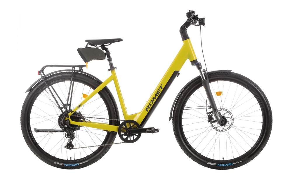 Rower crossowy elektryczny ROMET e-Modeco SUV 1.0 2024 - limonkowy