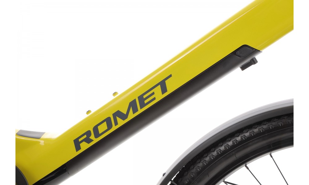 Rower crossowy elektryczny ROMET e-Modeco SUV 1.0 2024 - limonkowy