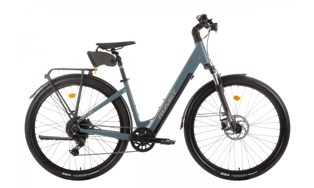 Rower crossowy elektryczny ROMET e-Modeco SUV 1.0 2024 - szary-srebrny