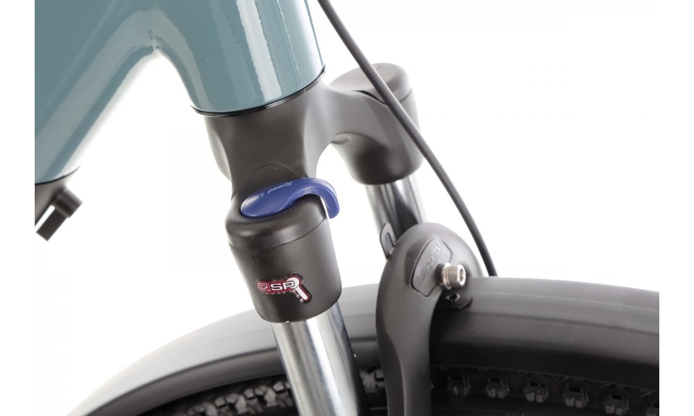 Rower crossowy elektryczny ROMET e-Modeco SUV 1.0 2024 - szary-srebrny