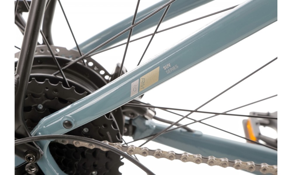 Rower crossowy elektryczny ROMET e-Modeco SUV 1.0 2024 - szary-srebrny