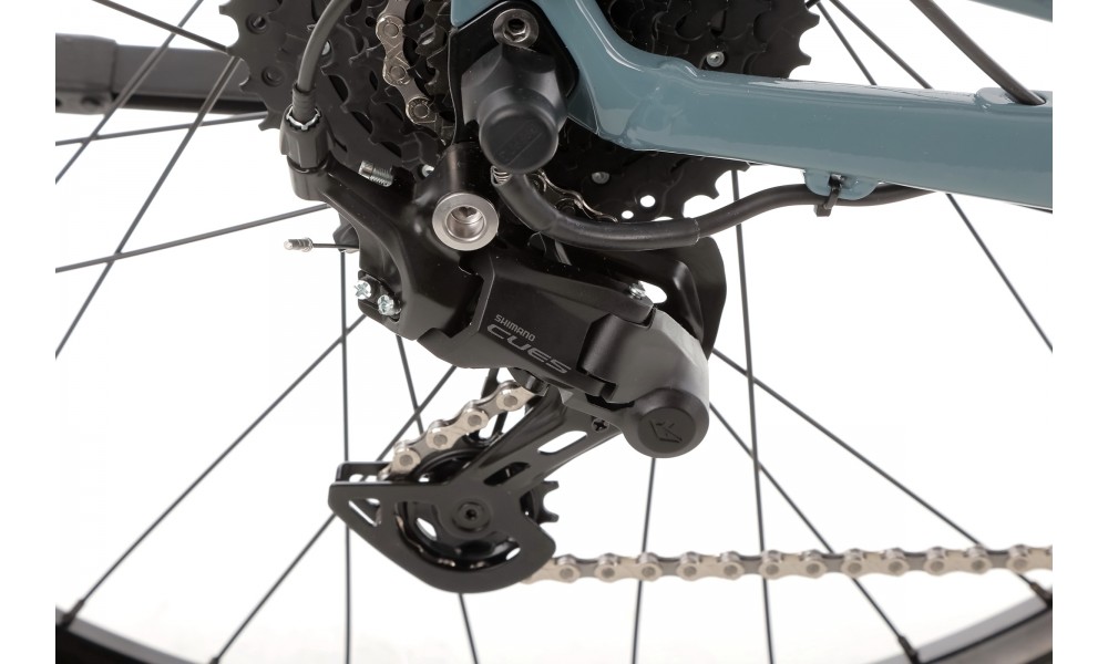 Rower crossowy elektryczny ROMET e-Modeco SUV 1.0 2024 - szary-srebrny