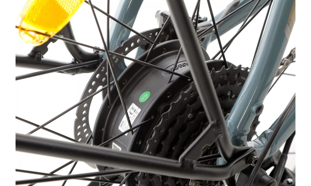 Rower crossowy elektryczny ROMET e-Modeco SUV 1.0 2024 - szary-srebrny