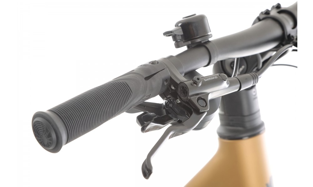 Rower crossowy elektryczny ROMET e-Modeco SUV 1.0 2024 - złoty-czarny