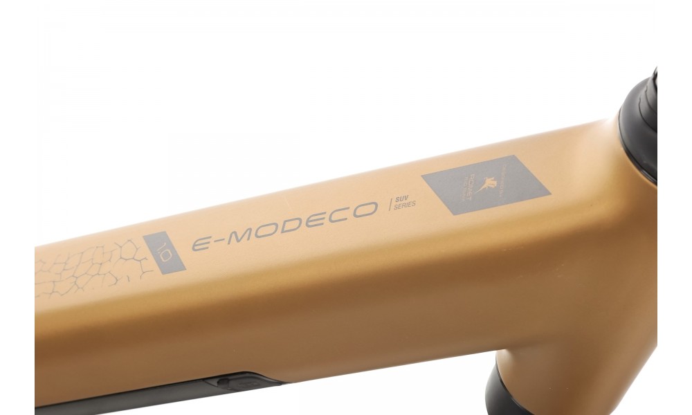Rower crossowy elektryczny ROMET e-Modeco SUV 1.0 2024 - złoty-czarny