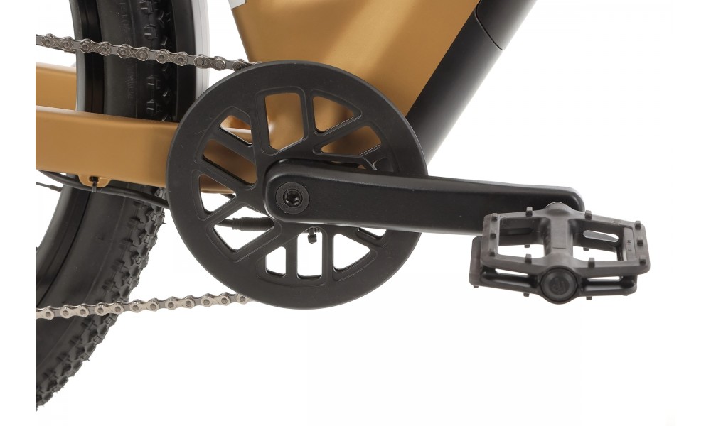 Rower crossowy elektryczny ROMET e-Modeco SUV 1.0 2024 - złoty-czarny