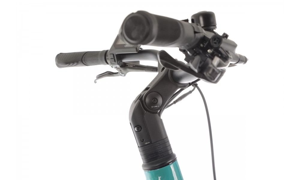 Rower miejski elektryczny ROMET e-Modeco URB 1.0 2024 - turkusowy