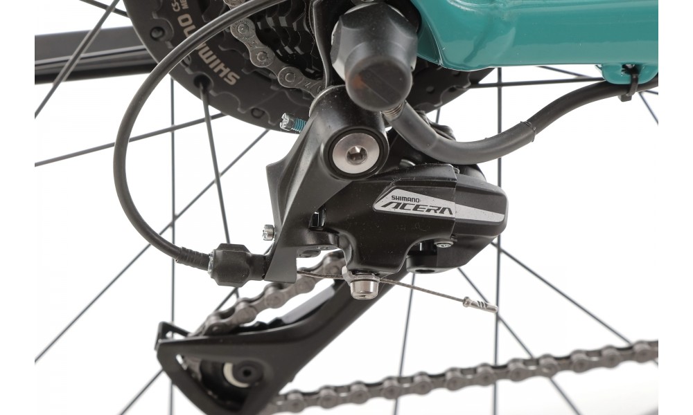 Rower miejski elektryczny ROMET e-Modeco URB 1.0 2024 - turkusowy