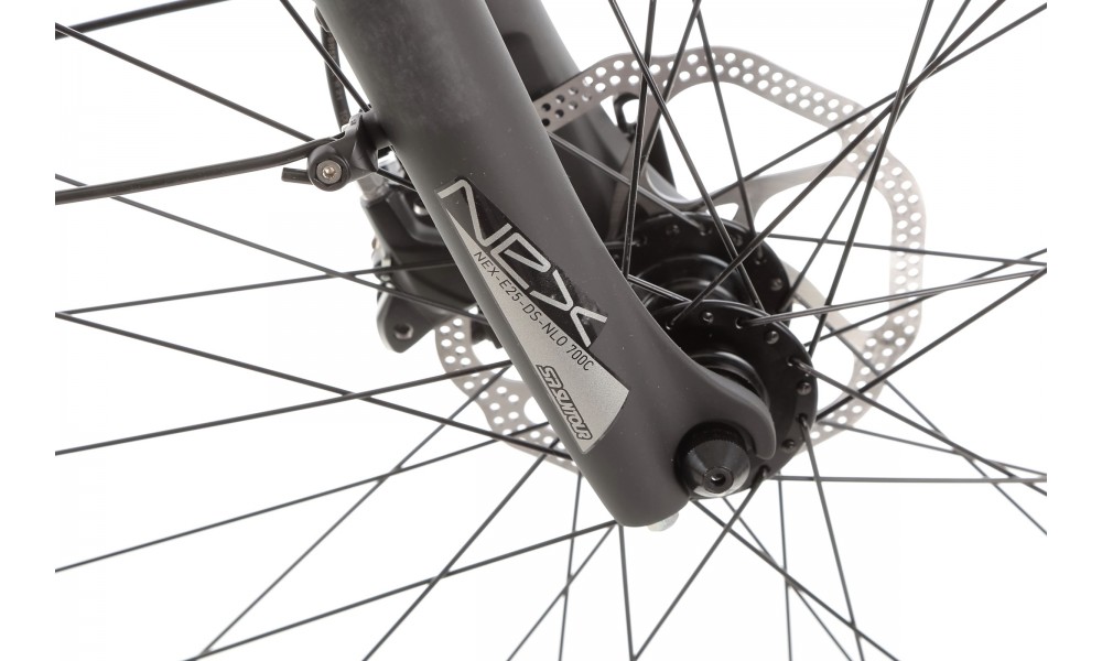 Rower miejski elektryczny ROMET e-Modeco URB 1.0 2024 - granatowo-srebrny