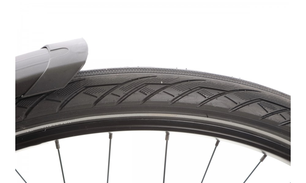 Rower miejski elektryczny ROMET e-Modeco URB 1.0 2024 - granatowo-srebrny