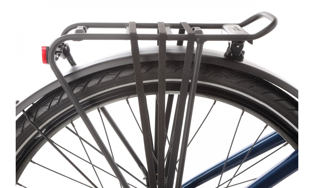 Rower miejski elektryczny ROMET e-Modeco URB 1.0 2024 - granatowo-srebrny