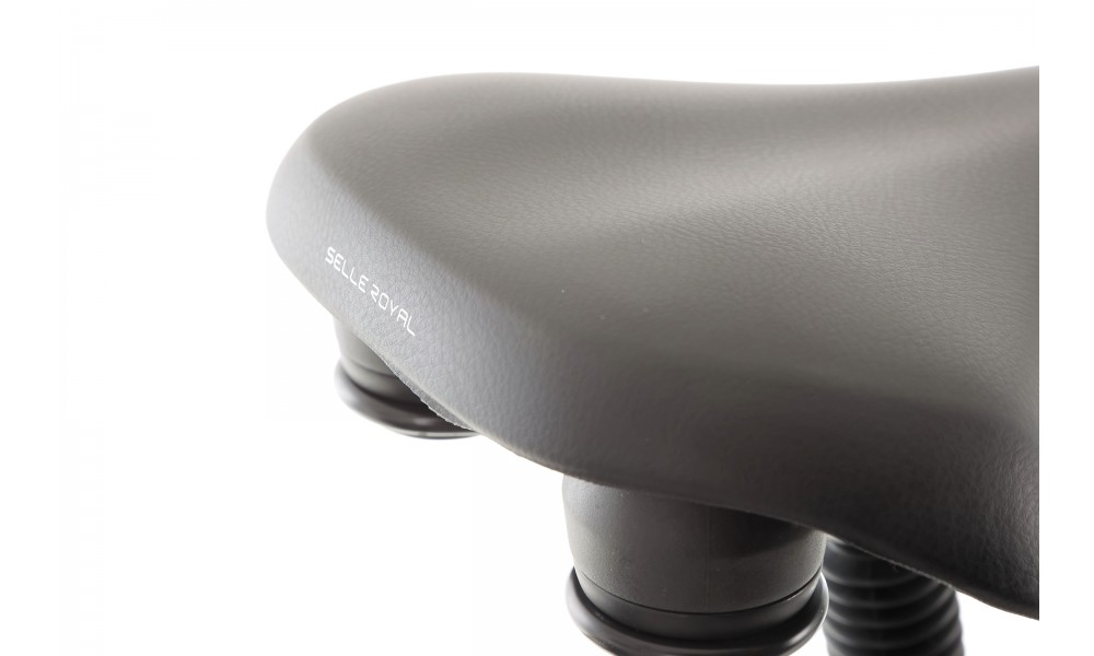 Rower miejski elektryczny ROMET e-Modeco URB 1.0 2024 - granatowo-srebrny