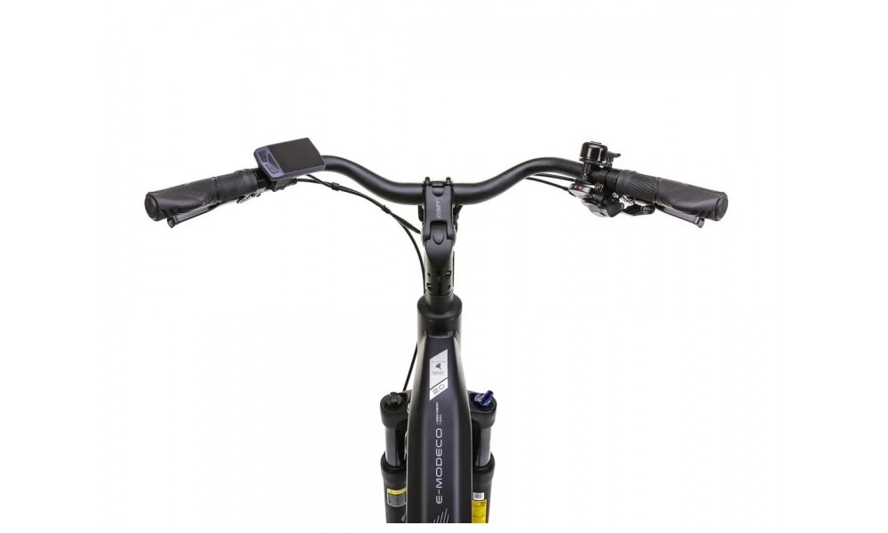 Rower miejski elektryczny ROMET e-Modeco URB 2.0 2024 - czarny-grafitowy