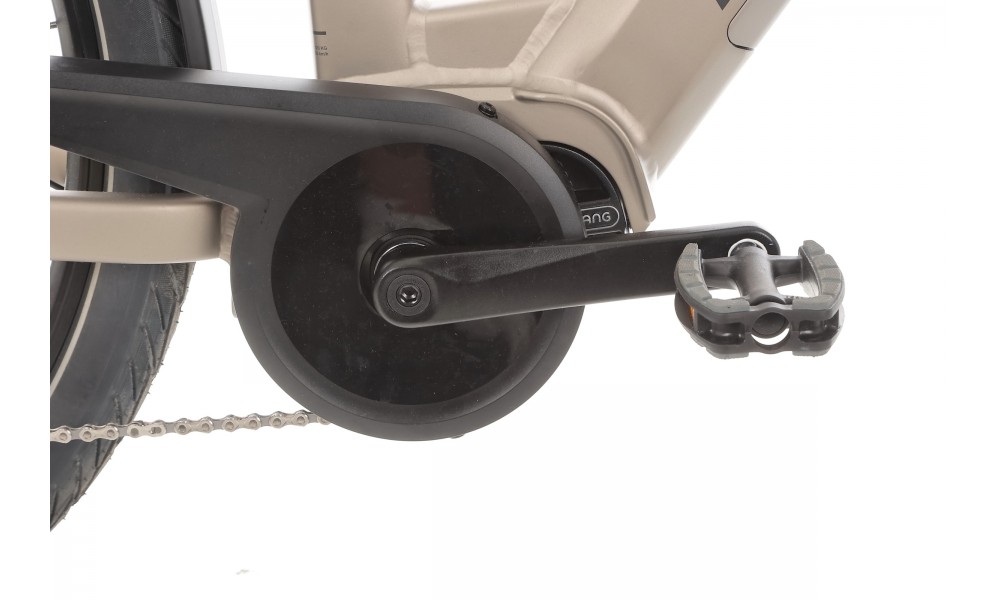 Rower miejski elektryczny ROMET e-Modeco URB 2.0 2024 - szampańsko-czarny