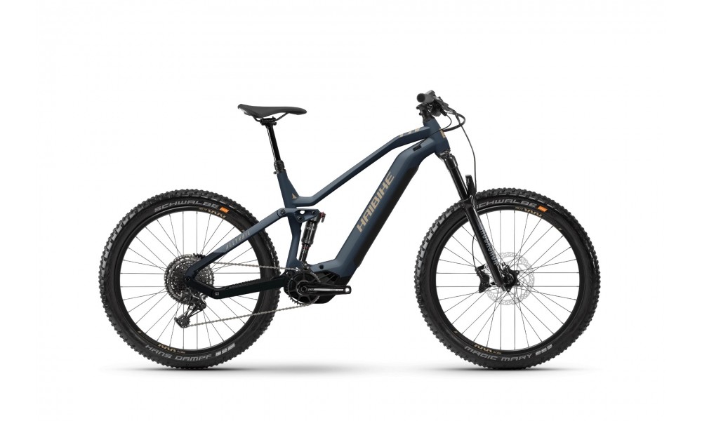 Rower górski elektryczny Haibike AllTrail 6 - granatowy-czarny