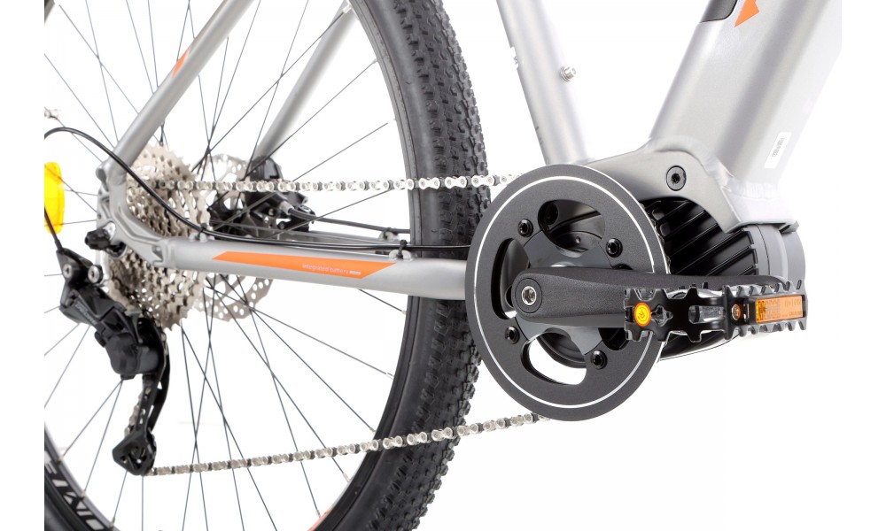 Rower górski elektryczny Romet E-Rambler E9.0 Bafang New Energy 504Wh - grafitowo-pomarańczowy