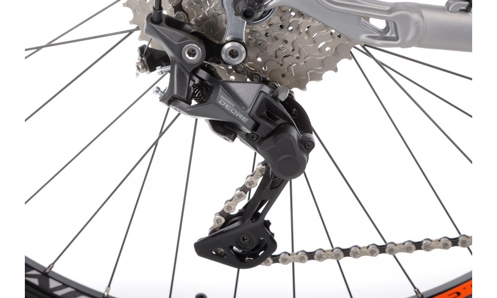 Rower górski elektryczny Romet E-Rambler E9.0 Bafang New Energy 504Wh - grafitowo-pomarańczowy