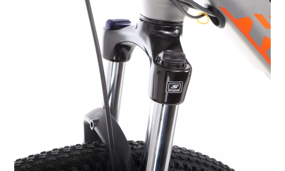 Rower górski elektryczny Romet E-Rambler E9.0 Bafang New Energy 504Wh - grafitowo-pomarańczowy