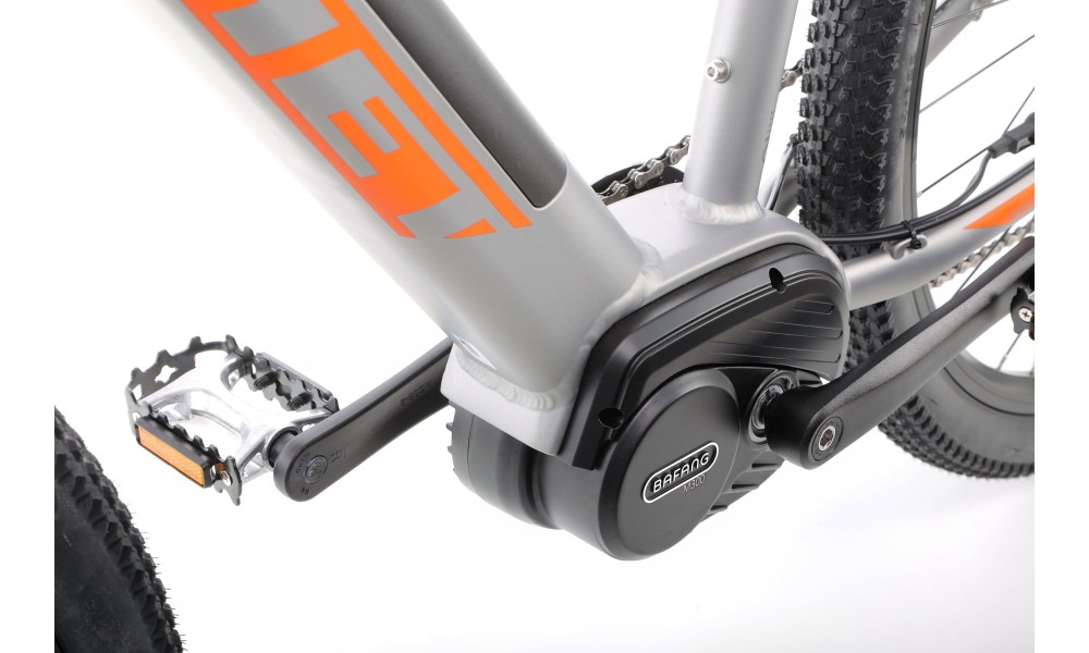 Rower górski elektryczny Romet E-Rambler E9.0 Bafang New Energy 504Wh - grafitowo-pomarańczowy