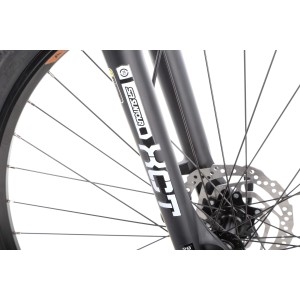 Rower górski elektryczny Romet E-Rambler E9.0 Bafang New Energy 504Wh - mokka-turkus 2