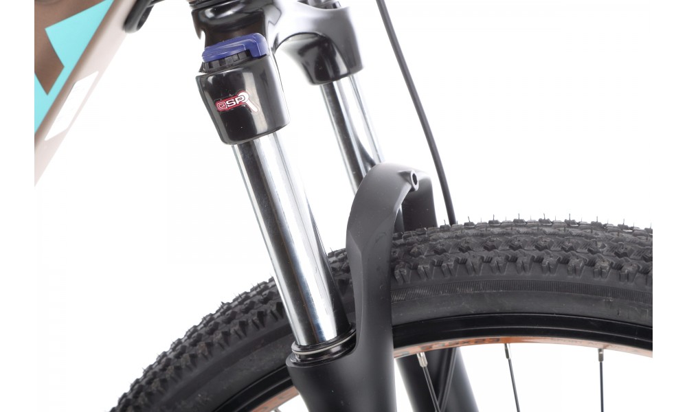 Rower górski elektryczny Romet E-Rambler E9.0 Bafang New Energy 504Wh - mokka-turkus