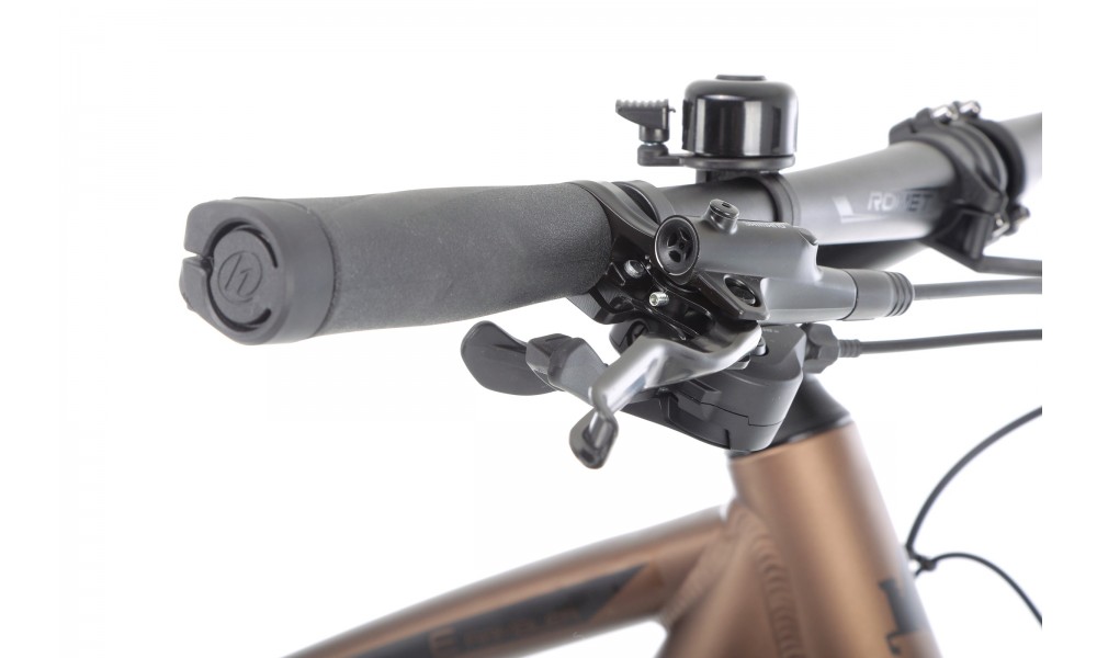 Rower górski elektryczny Romet E-Rambler E9.0 Bafang New Energy 504Wh - mokka-turkus