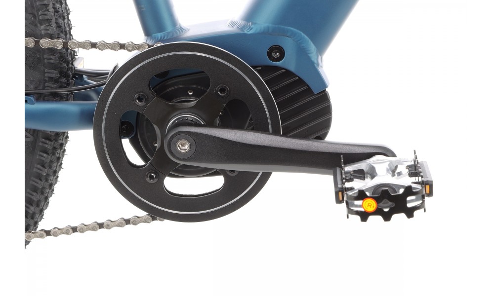 Rower górski elektryczny Romet E-Rambler E9.0 Bafang New Energy 504Wh - granatowo-limonkowy