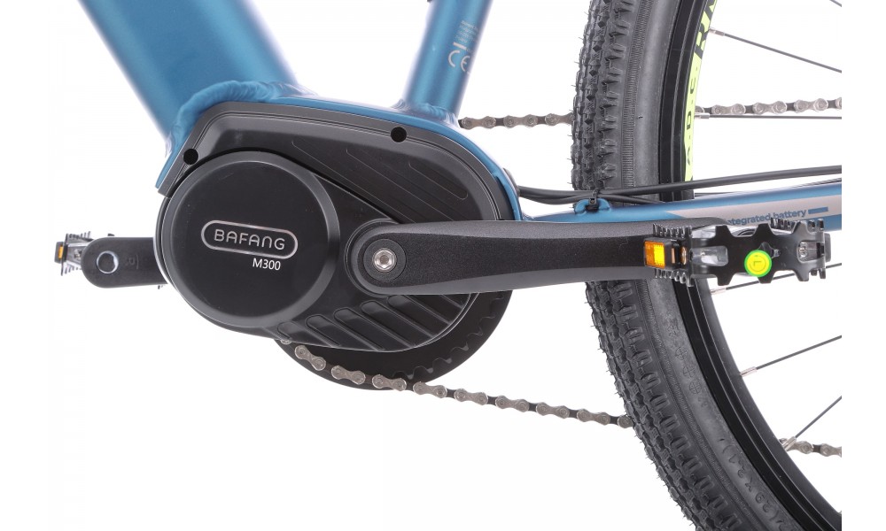 Rower górski elektryczny Romet E-Rambler E9.0 Bafang New Energy 504Wh - granatowo-limonkowy