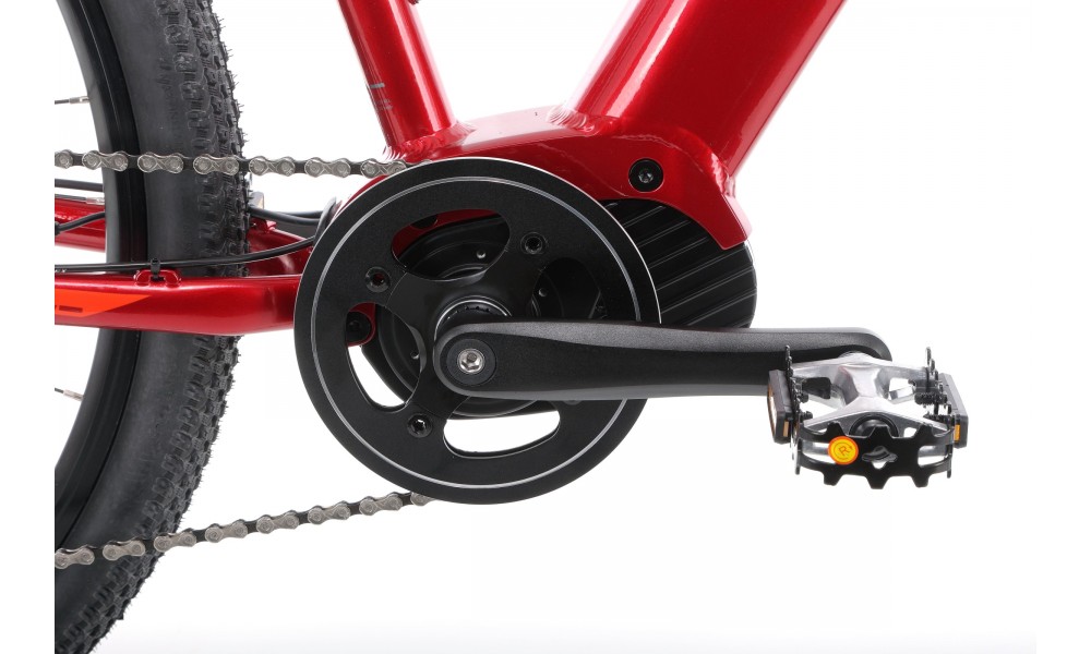 Rower górski elektryczny Romet E-Rambler E9.0 Bafang New Energy 504Wh - bordowo-grafitowy