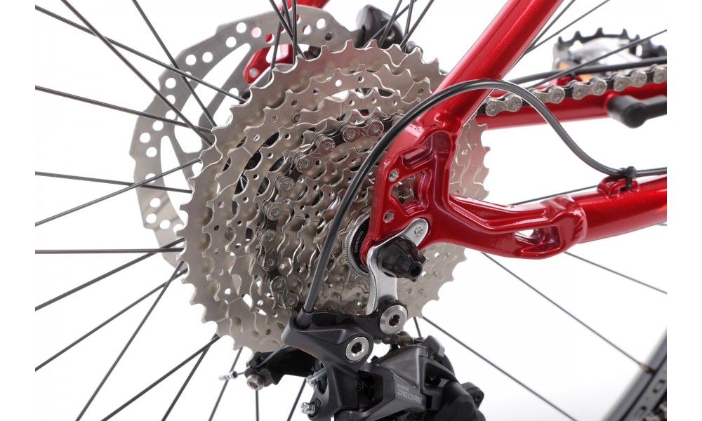 Rower górski elektryczny Romet E-Rambler E9.0 Bafang New Energy 504Wh - bordowo-grafitowy