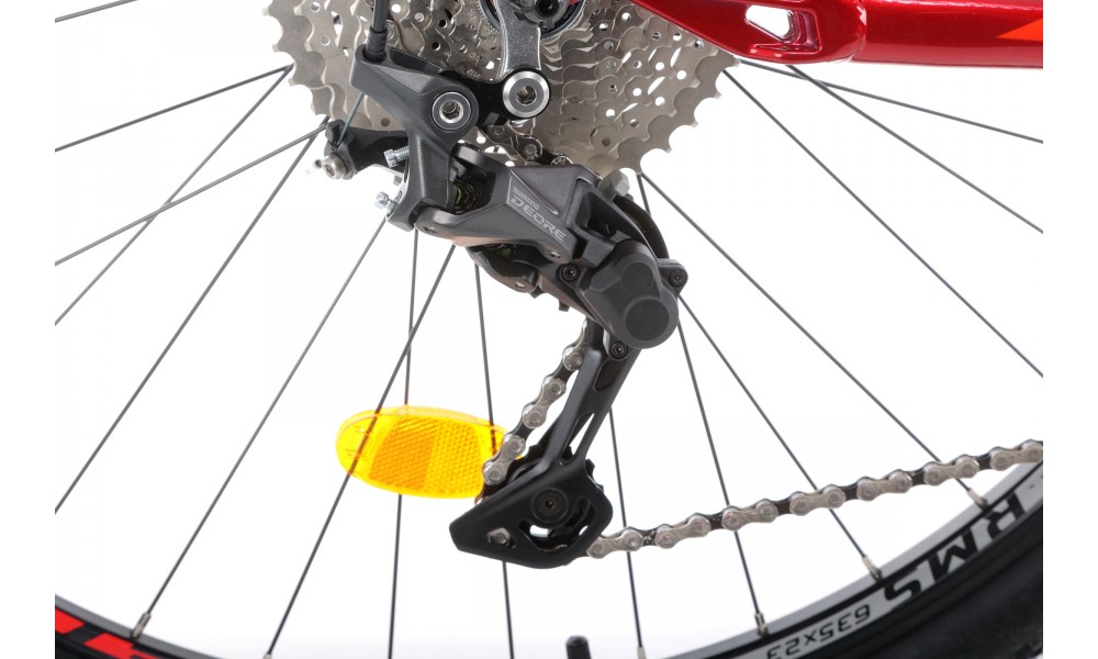 Rower górski elektryczny Romet E-Rambler E9.0 Bafang New Energy 504Wh - bordowo-grafitowy