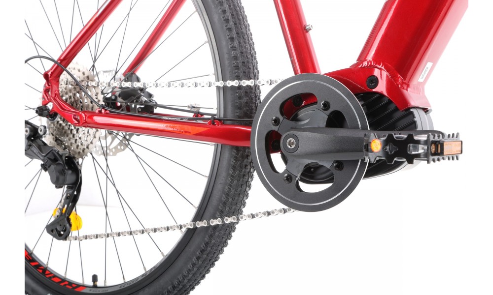 Rower górski elektryczny Romet E-Rambler E9.0 Bafang New Energy 504Wh - bordowo-grafitowy