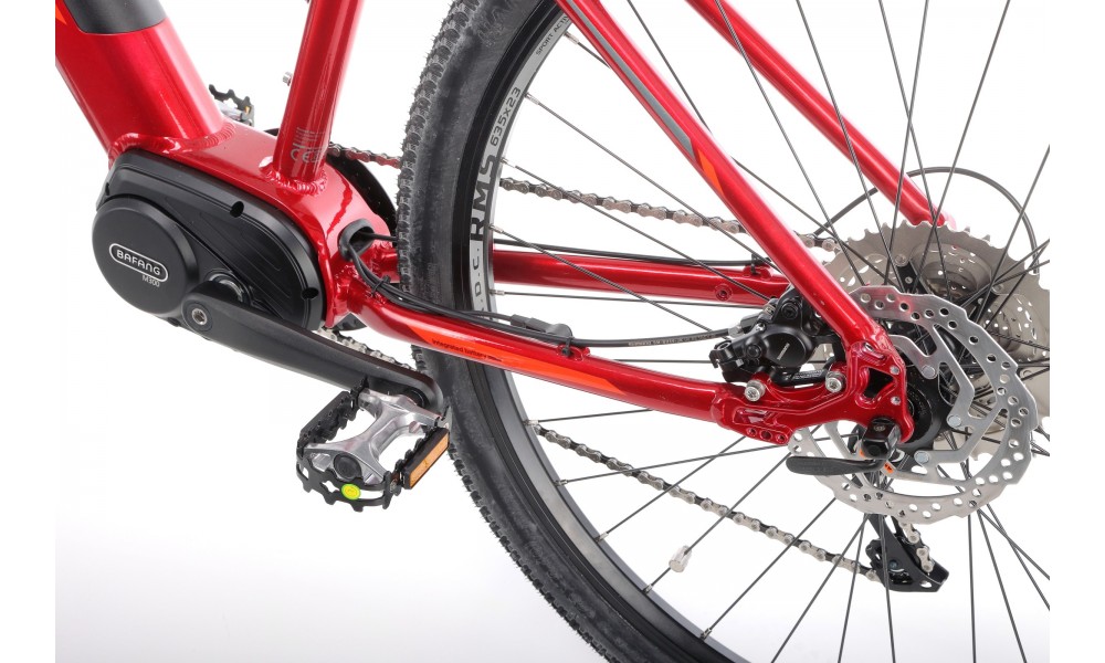 Rower górski elektryczny Romet E-Rambler E9.0 Bafang New Energy 504Wh - bordowo-grafitowy