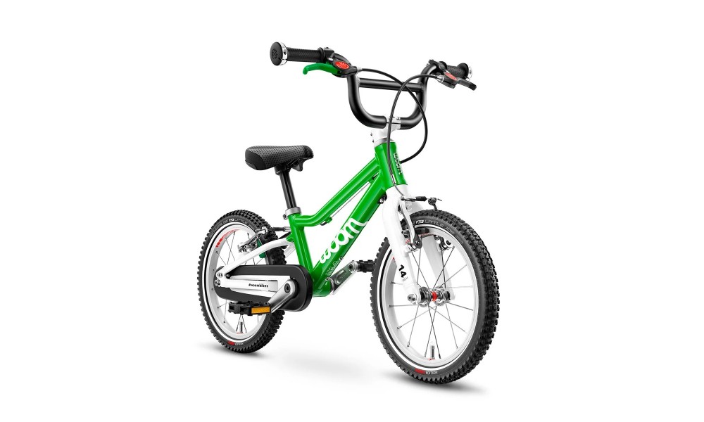 Rower dziecięcy Woom 2 14" 2024 - zielony-biały