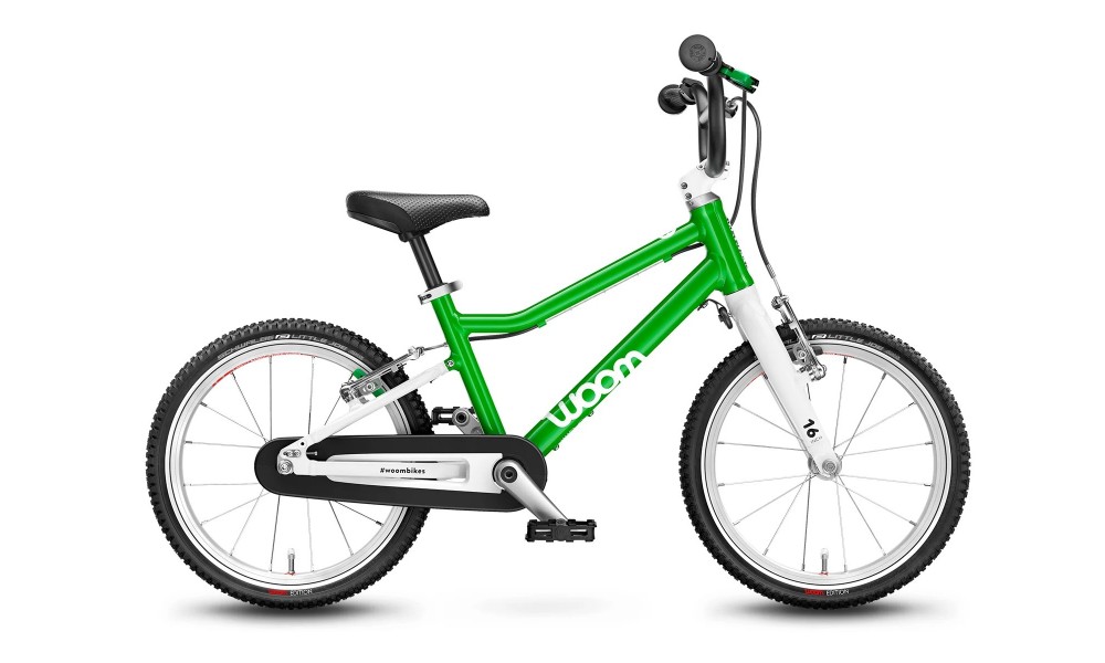 Rower dziecięcy Woom 3 16" 2024 - zielony-biały