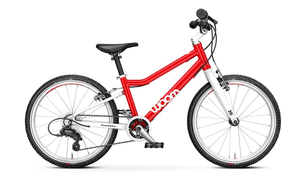 Rower dziecięcy Woom 4 20" 2024 - czerwono-biały