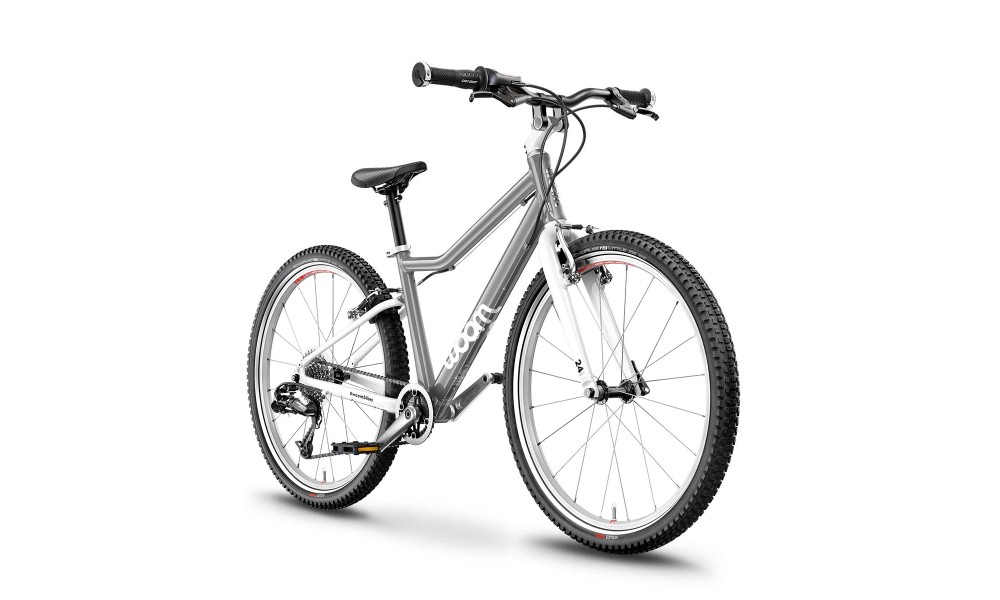 Rower dziecięcy Woom 4 20" 2024 - szaro-biały