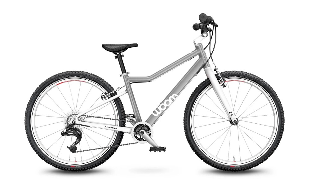 Rower dziecięcy Woom 4 20" 2024 - szaro-biały