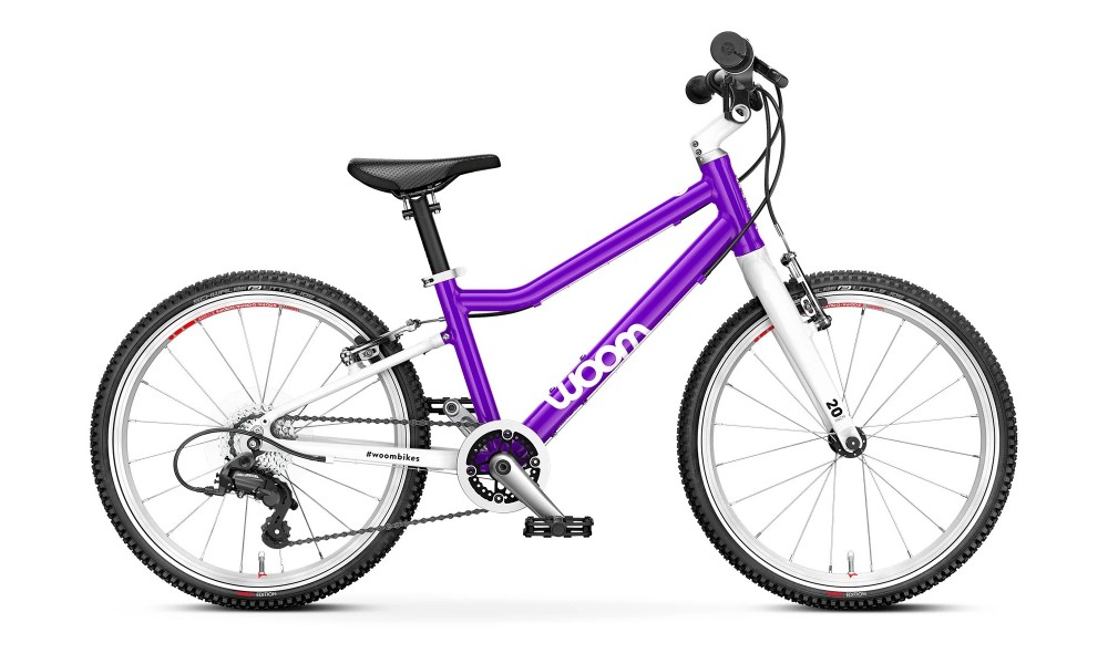 Rower dziecięcy Woom 4 20" 2024 - fioletowo-biały