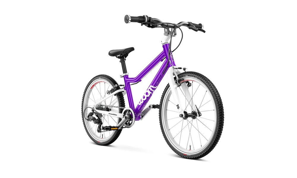 Rower dziecięcy Woom 4 20" 2024 - fioletowo-biały