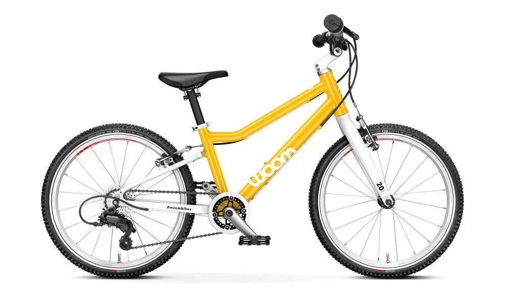 Rower dziecięcy Woom 4 20" 2024 - żółto-biały