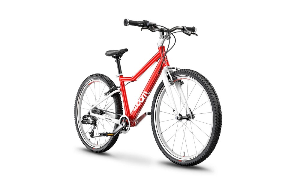 Rower młodzieżowy Woom 5 24" 2024 - czerwono-biały