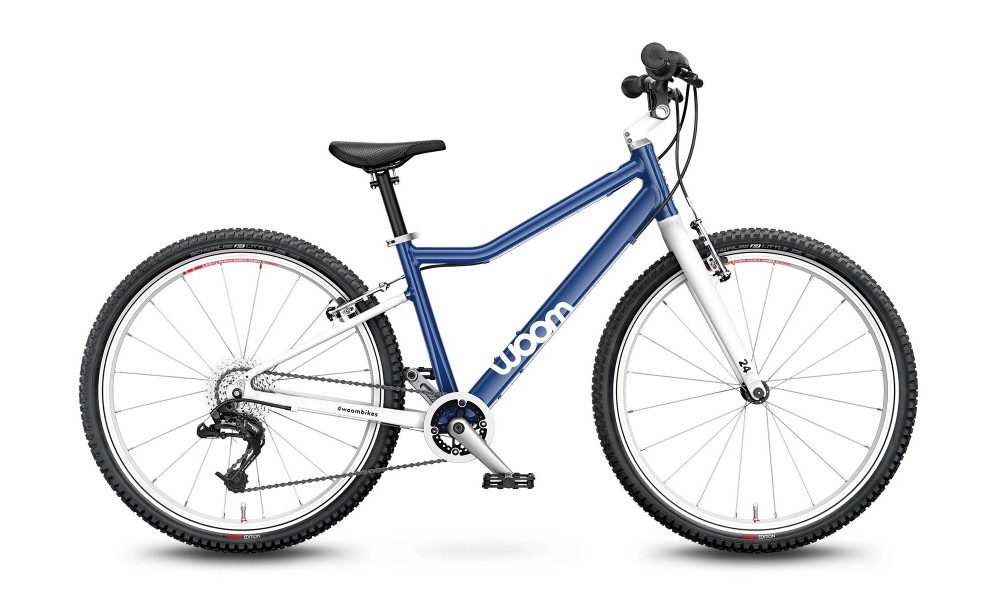 Rower młodzieżowy Woom 5 24" 2024 - granatowy-biały