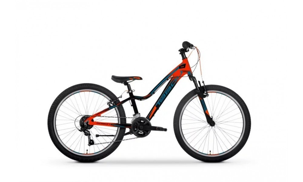 Rower młodzieżowy Tabou Poison 24 1.0 2024 - pomarańczowy-czarny