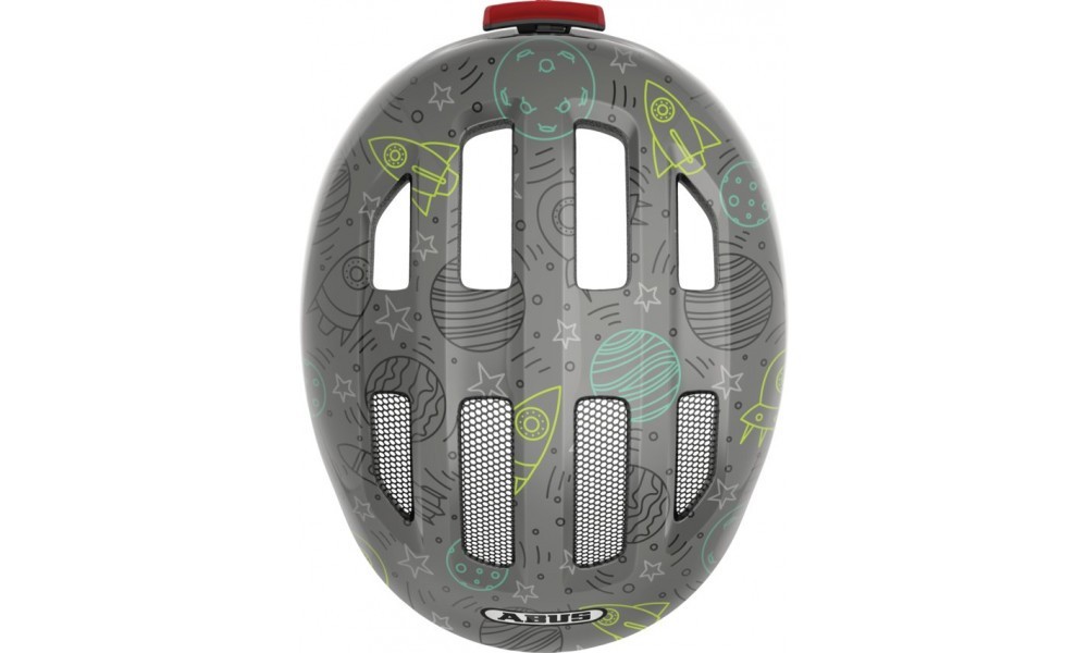 Kask rowerowy Abus Smiley 3.0 LED - szary